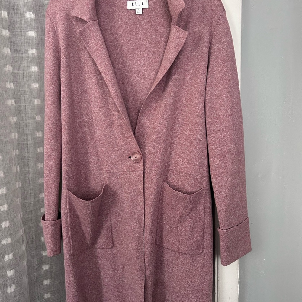 Elle Women's Mauve Blazer Coat